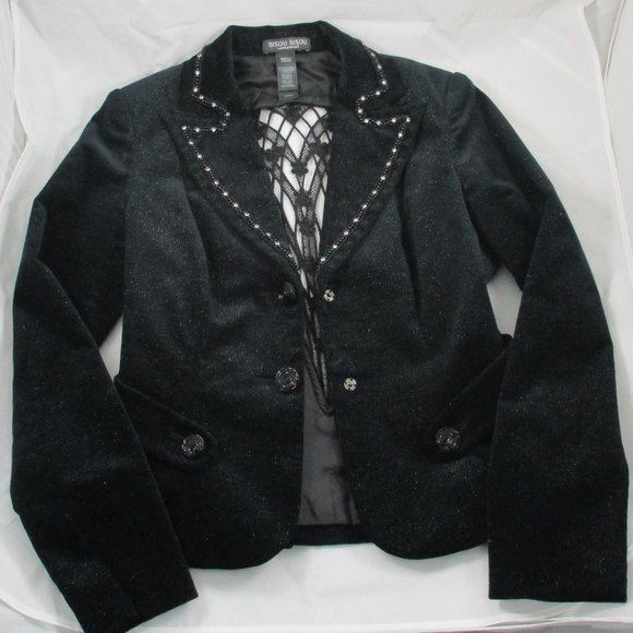 BISOU BISOU Black Lined Jacket - Small - Picture 4 of 15